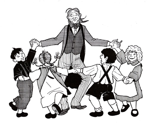 Friedrich Froebel with children